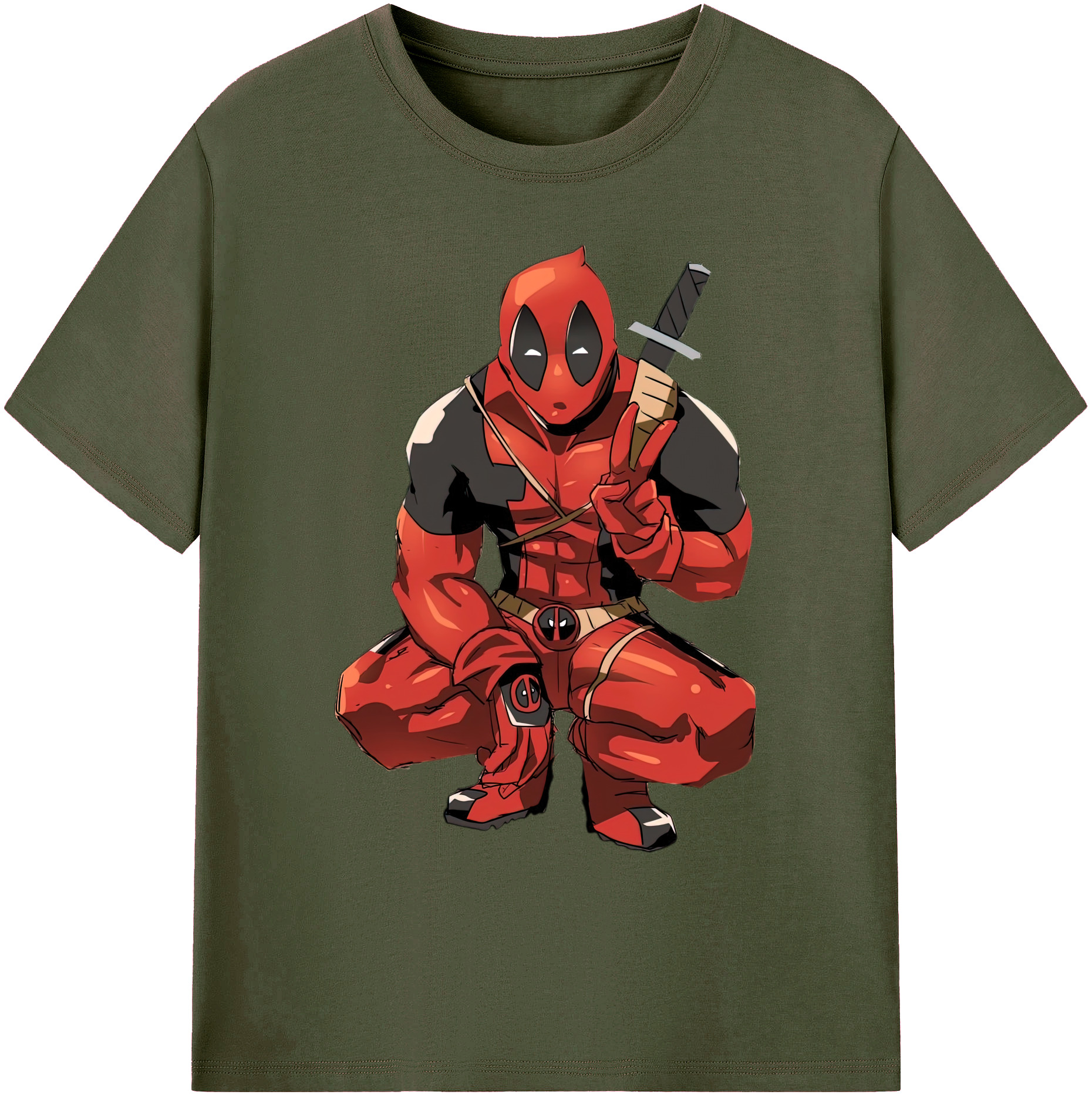 （画像用） Deadpool デッドプール 綿100％ メンズ半袖Tシャツ｜肌触りやわらか＆通気性
